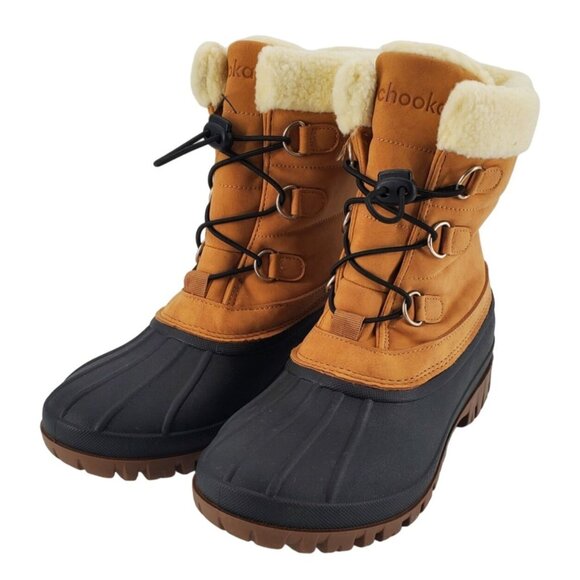 CHOOKA Boots 6 Duck Waterproof Cold Weather Winter Snow Rain Shoes Shearling Fur - Picture 8 of 15